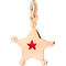 Pendentif DODO - Pendentif charm étoile en or rose 9K et émail rouge 58 Facettes UKA000021SO