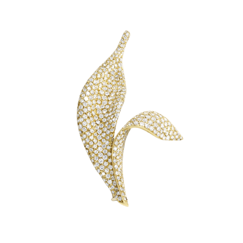 Broche Épi - Broche en or jaune et diamants 58 Facettes 65000028