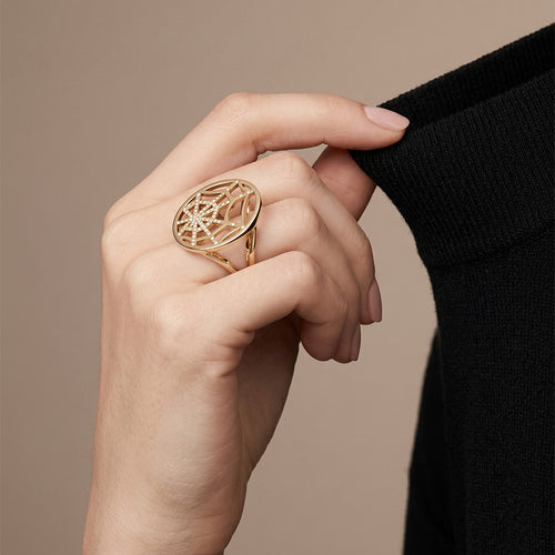 Bague 55 Chaumet Attrape Moi Si Tu M'Aimes - Bague en or jaune et diamants 58 Facettes 61E00476