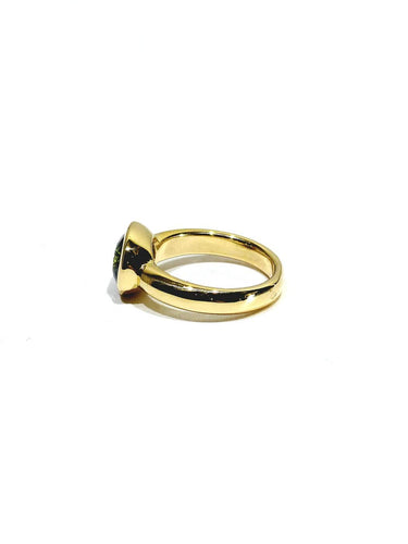 Bague 52 Bague en or jaune 18 carats ornée d’un péridot 58 Facettes 1735045