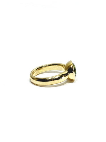 Bague 52 Bague en or jaune 18 carats ornée d’un péridot 58 Facettes 1735045