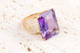 Bague 60 Bague cocktail améthyste en or jaune 18 carats 58 Facettes BGAMVY1502-107