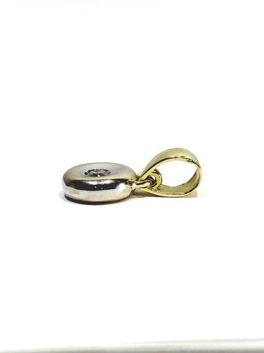 Pendentif Pendentif en or jaune et blanc 18 carats avec diamant 58 Facettes 1735066