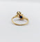 Bague 49 Bague vintage en or jaune 18k, saphirs et diamants 58 Facettes A06918