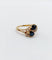 Bague 49 Bague vintage en or jaune 18k, saphirs et diamants 58 Facettes A06918
