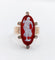Bague 54.5 Bague marquise antique camée sur agate et diamants en or rose 14k 58 Facettes A06919