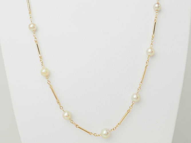 Collier Collier en or jaune 18 ct et perles de culture 58 Facettes 33659