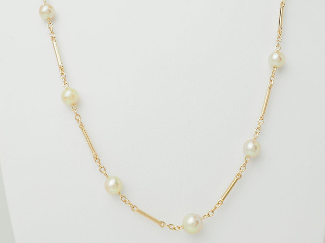 Collier Collier en or jaune 18 ct et perles de culture 58 Facettes 33659