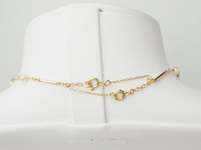 Collier Collier en or jaune 18 ct et perles de culture 58 Facettes 33659