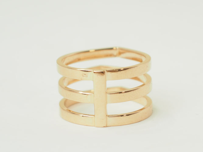 Bague 57 Repossi Antifer - Bague multi-rangs en or rose 18 ct 58 Facettes 33668
