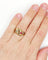 Bague 63 Bague serpent antique à deux têtes en or jaune 18k, diamant et rubis synthétique 58 Facettes A06923