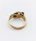 Bague 63 Bague serpent antique à deux têtes en or jaune 18k, diamant et rubis synthétique 58 Facettes A06923