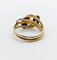 Bague 63 Bague serpent antique à deux têtes en or jaune 18k, diamant et rubis synthétique 58 Facettes A06923