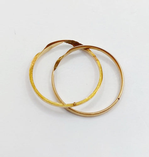 Bague 60 Alliance jumelée victorienne en or jaune 18k (circa 1880) 58 Facettes A06927