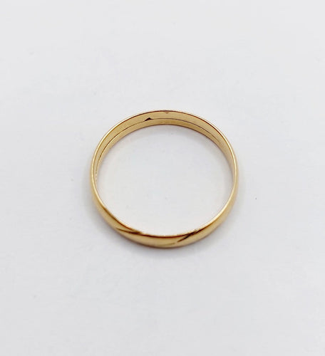 Bague 60 Alliance jumelée victorienne en or jaune 18k (circa 1880) 58 Facettes A06927