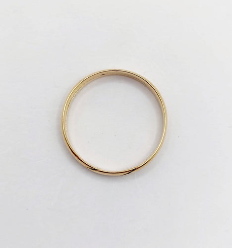 Bague 60 Alliance jumelée victorienne en or jaune 18k (circa 1880) 58 Facettes A06927