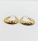 Boucles d'oreilles Créoles XXL vintage à motifs géométriques en or jaune 18k 58 Facettes A06929