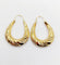 Boucles d'oreilles Créoles XXL vintage à motifs géométriques en or jaune 18k 58 Facettes A06929