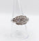 Bague 57 Bague chevalière Art déco en or blanc 18k et diamants 58 Facettes A06904
