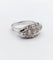 Bague 57 Bague chevalière Art déco en or blanc 18k et diamants 58 Facettes A06904