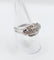 Bague 57 Bague chevalière Art déco en or blanc 18k et diamants 58 Facettes A06904