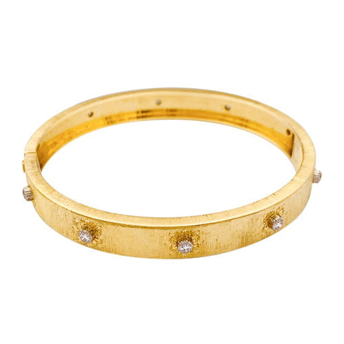 Bracelet Bracelet Buccellati "Macri Classica", deux tons d'or et diamants. 58 Facettes 35442