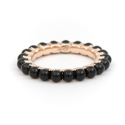 Bague 50 Ginette NY Bague Alliance Maria Or rose Onyx 58 Facettes 2246421CN
