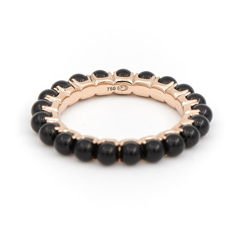 Bague 50 Ginette NY Bague Alliance Maria Or rose Onyx 58 Facettes 2246421CN