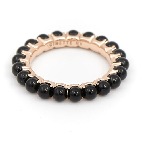 Bague 50 Ginette NY Bague Alliance Maria Or rose Onyx 58 Facettes 2246421CN