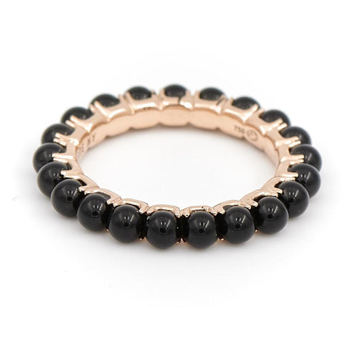 Bague 50 Ginette NY Bague Alliance Maria Or rose Onyx 58 Facettes 2246421CN