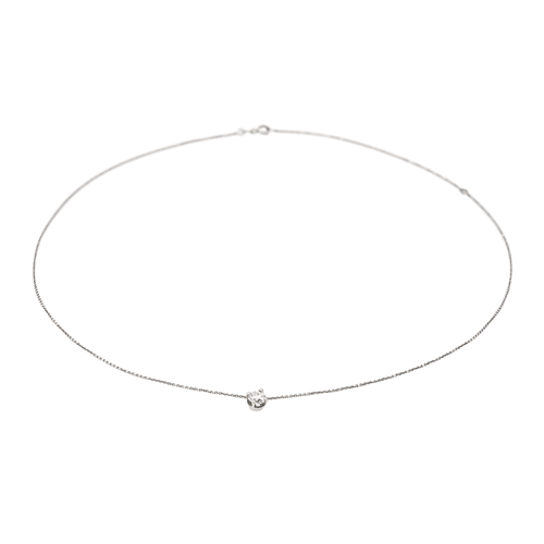 Collier Collier Chaîne + pendentif Or blanc Diamant 58 Facettes 578102CD
