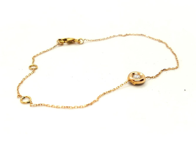 Bracelet Bracelet Or rose Diamant 58 Facettes 579018RV
