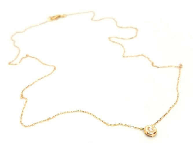 Collier Collier Or rose Diamant 58 Facettes 579068RV