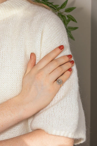 Bague 49 Bague Or blanc Diamant 58 Facettes 5208090RV