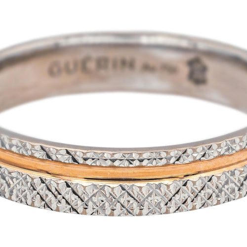 Bague 54 Bague Alliance Or blanc, Or rose 58 Facettes 5276256RV