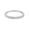 Bague 52 Bague Demi alliance Or blanc Diamant 58 Facettes 5237118CN