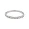 Bague 52 Bague Demi alliance Or blanc Diamant 58 Facettes 5237118CN