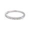 Bague 52 Bague Demi alliance Or blanc Diamant 58 Facettes 5237118CN