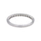 Bague 52 Bague Demi alliance Or blanc Diamant 58 Facettes 5237118CN