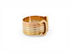 Bague 55 Cartier Double C - Bague en or jaune, blanc et rose 18k 58 Facettes 271542