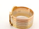 Bague 55 Cartier Double C - Bague en or jaune, blanc et rose 18k 58 Facettes 271542