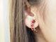Boucles d'oreilles Boucles d’oreilles grenats de Perpignan en or jaune 18 carats 58 Facettes 33689