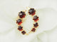 Boucles d'oreilles Boucles d’oreilles grenats de Perpignan en or jaune 18 carats 58 Facettes 33689