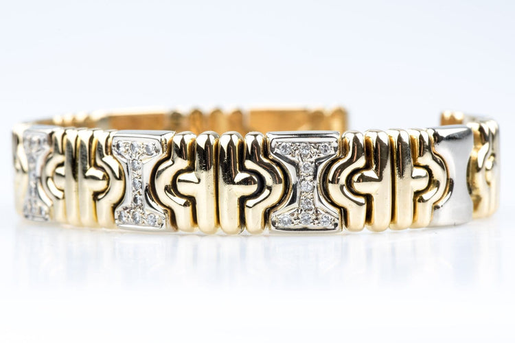 Bracelet Bracelet articulé - Maillons « I » en or jaune 18K et diamants 58 Facettes BRIGDCC1312-107