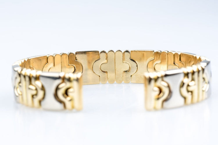 Bracelet Bracelet articulé - Maillons « I » en or jaune 18K et diamants 58 Facettes BRIGDCC1312-107
