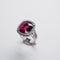 Bague 53.5 Bague rubellite et diamants en or jaune 18 carats 58 Facettes 5427