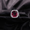 Bague 53.5 Bague rubellite et diamants en or jaune 18 carats 58 Facettes 5427