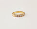 Bague 51 Demi-alliance - Bague en or jaune 18K et diamants 58 Facettes All.demi.B.0.60ct-2170