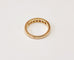 Bague 51 Demi-alliance - Bague en or jaune 18K et diamants 58 Facettes All.demi.B.0.60ct-2170