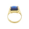 Bague Bague homme chevalière - Zaffir rectangulaire en or jaune 18 ct 58 Facettes 38987